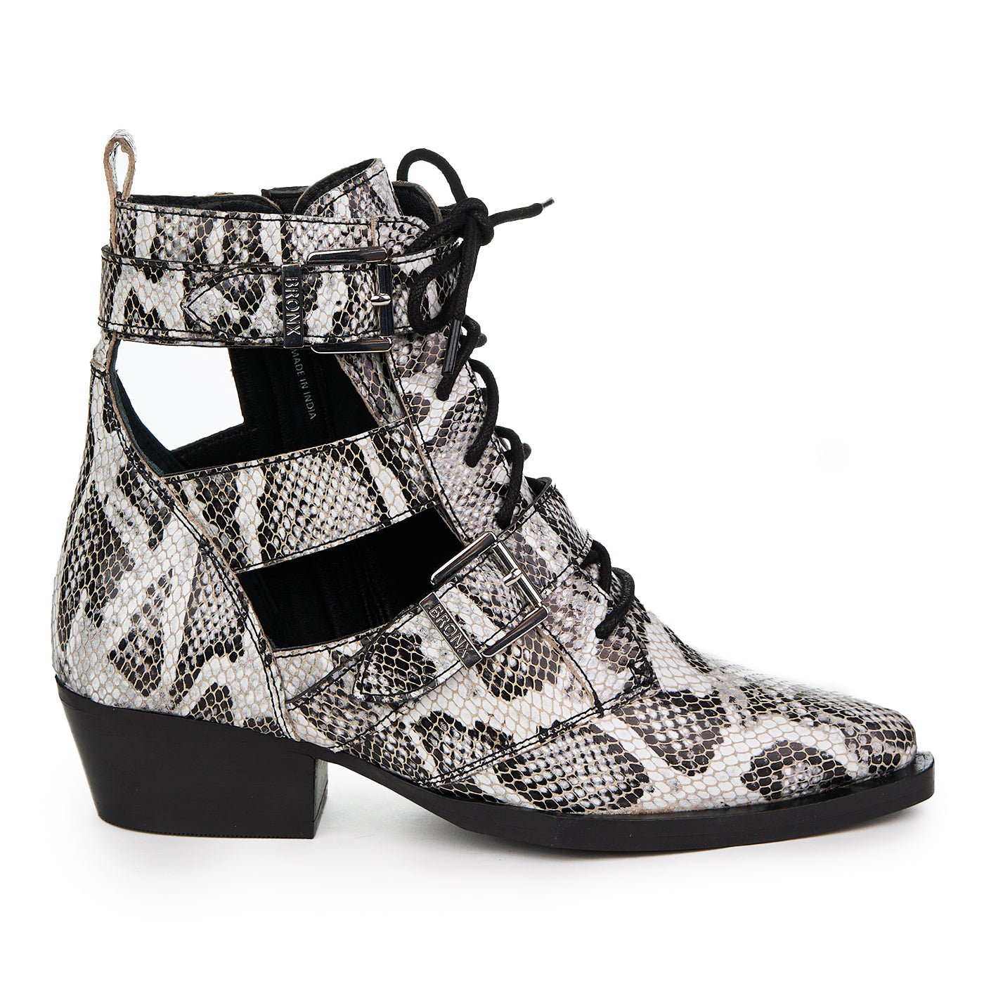 Bronx Jacky Jo Ankle Stivali fatti di vera pelle Zln 0748