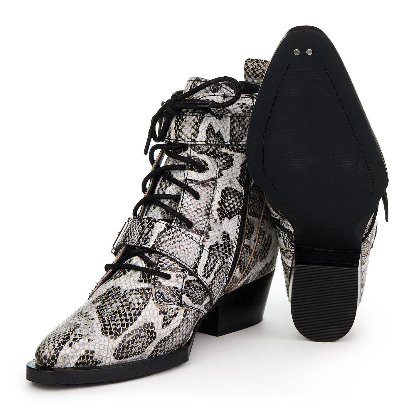 Bronx Jacky Jo Ankle Stivali fatti di vera pelle Zln 0748