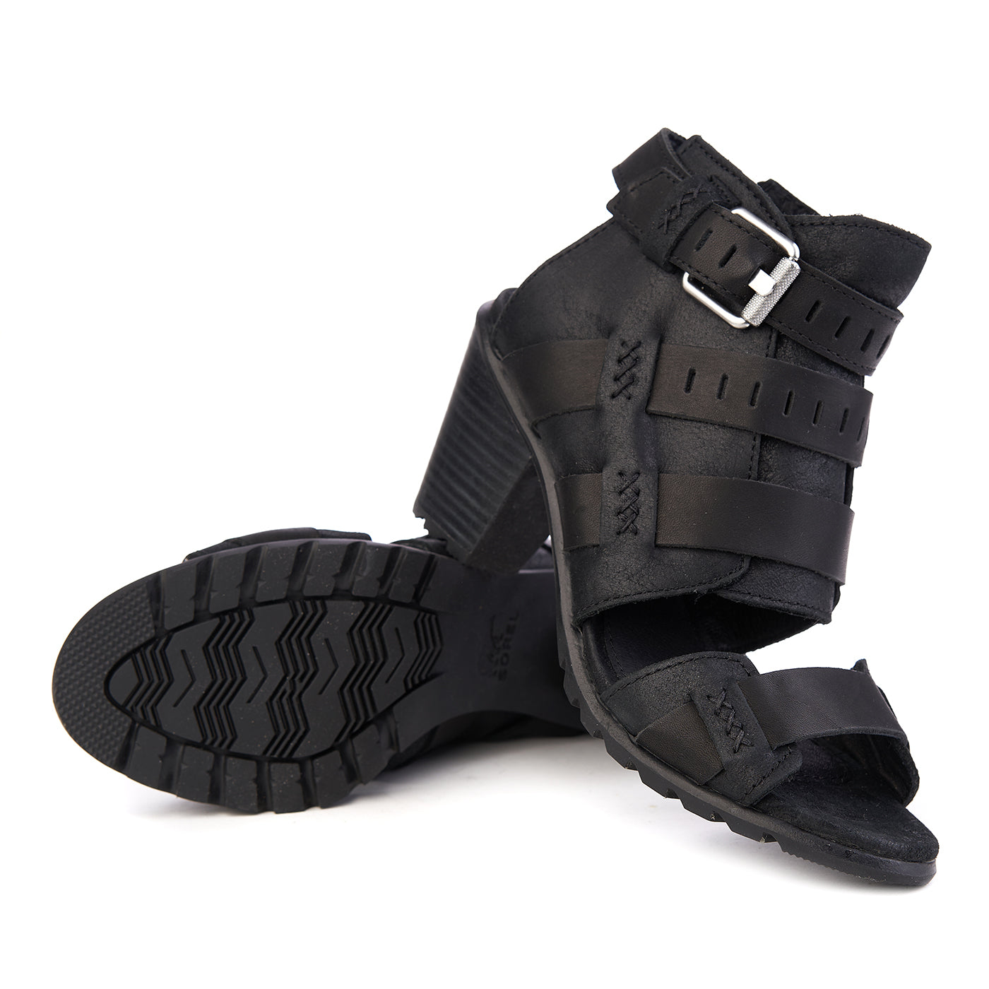 Sandały sorel nadia klamra naturalna skóra ZLN 0404