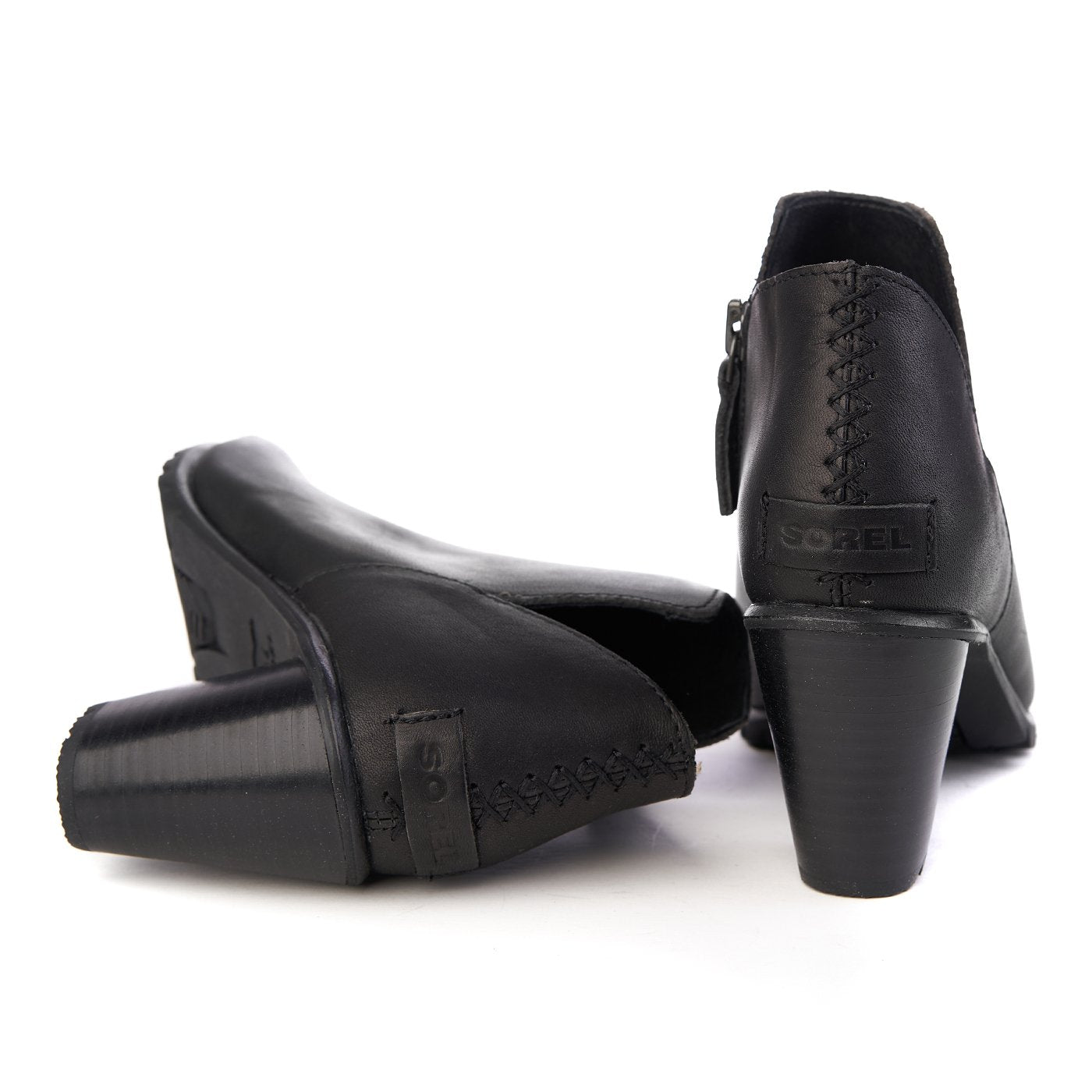 Sorel Nadia Bootie Botas de cuero natural ZLN 0407