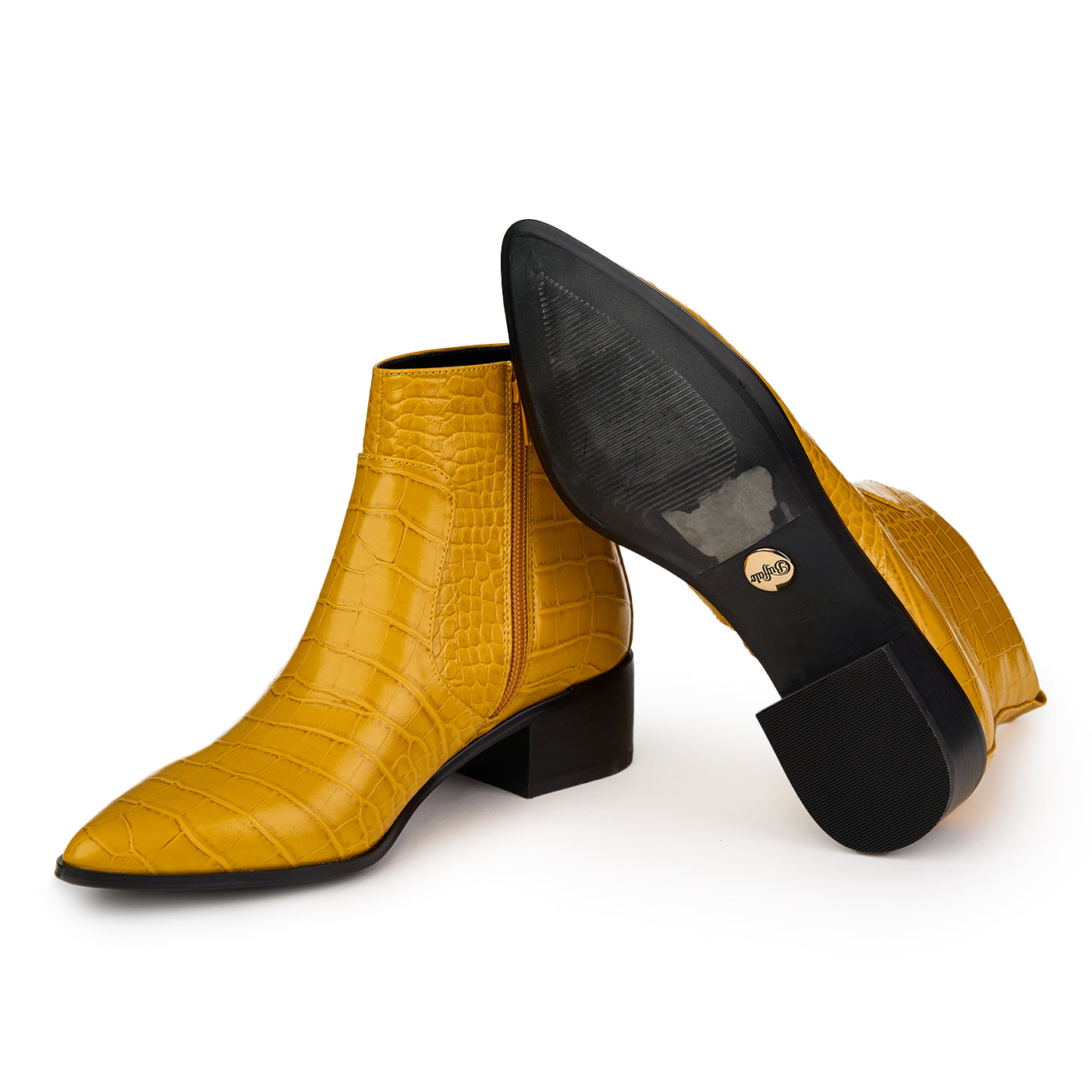 Buffalo London Fiona Mustard Boots Zln 0751