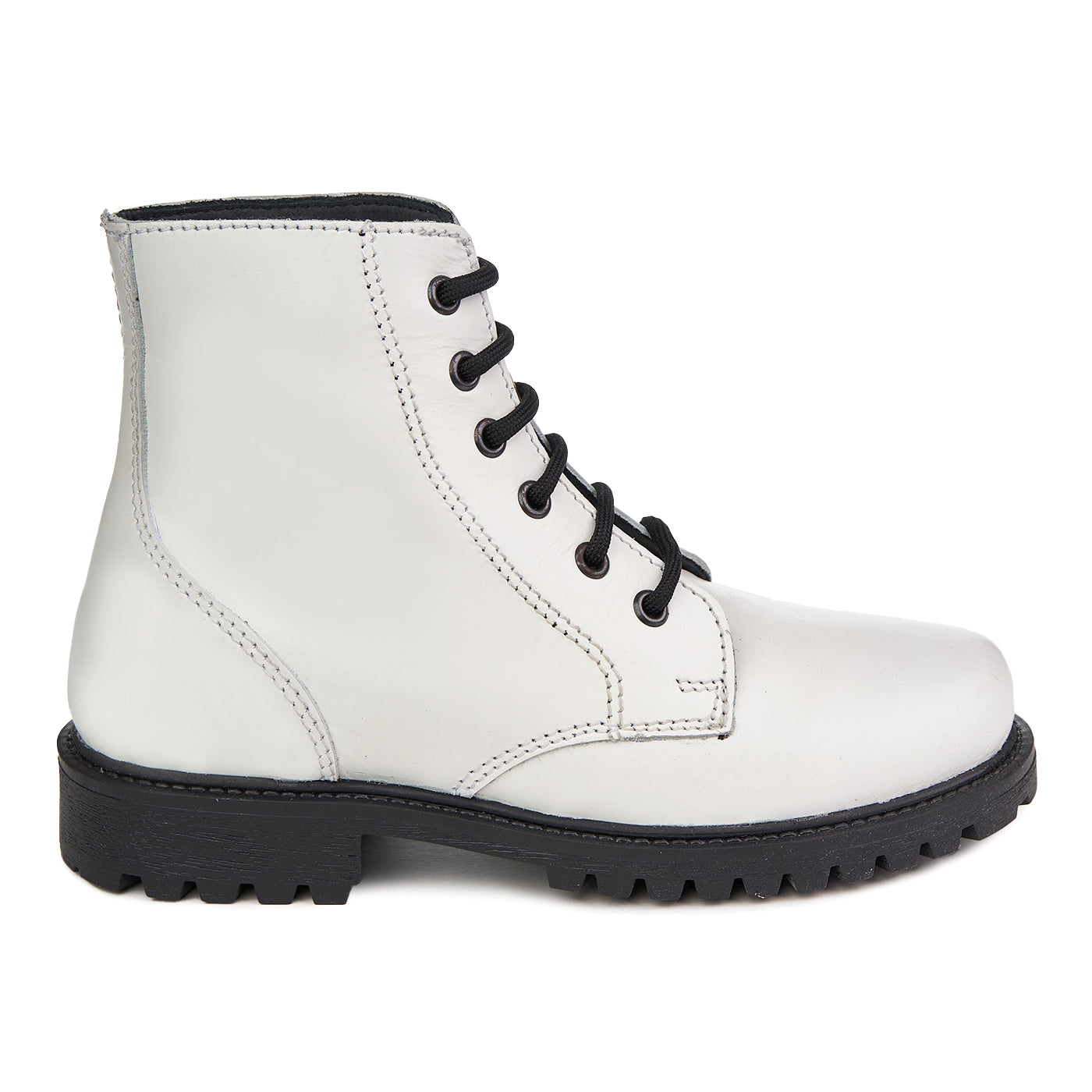 Stivali da donna Deschase in pelle naturale keff white waxi zln 0742