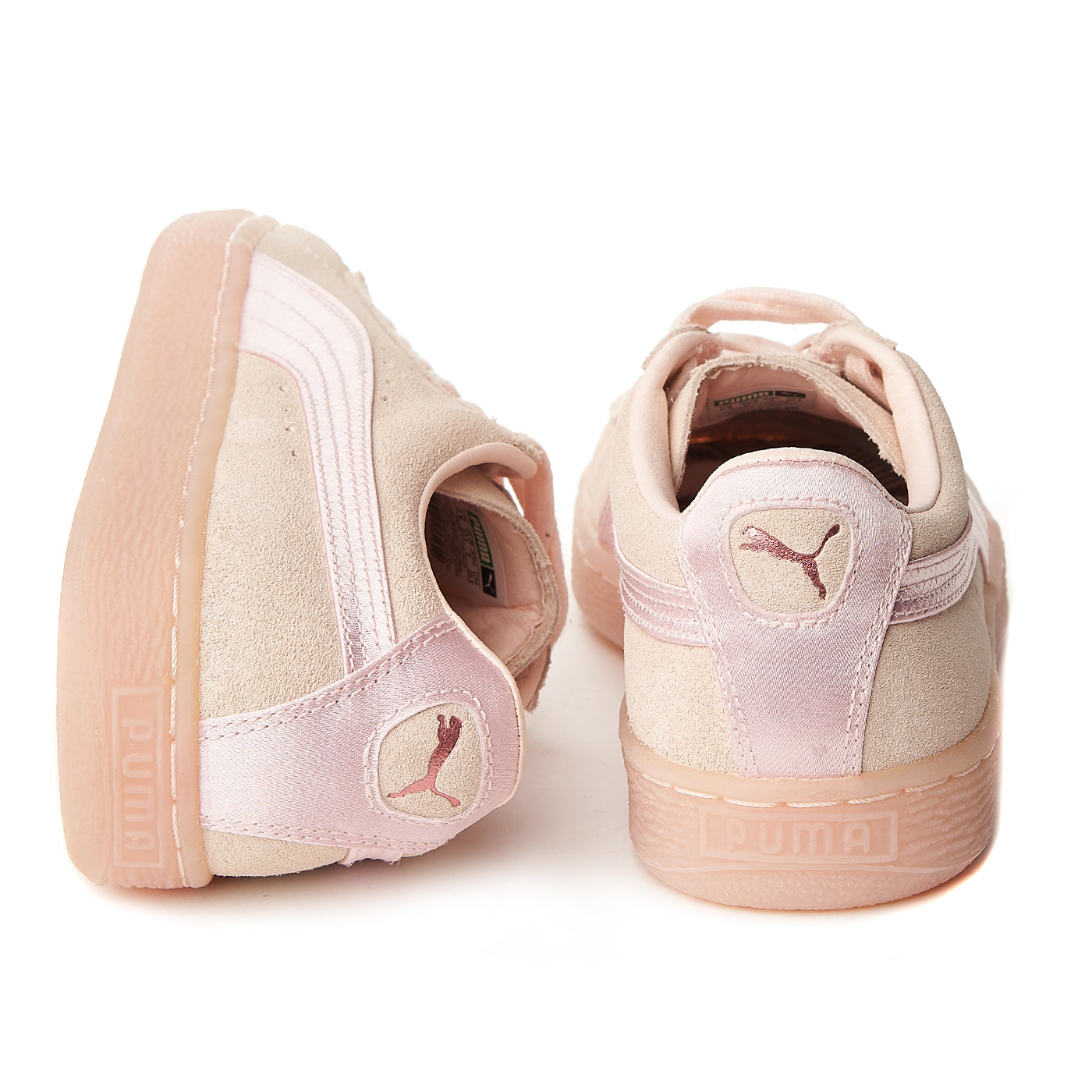 Puma camurça clássica cetim 'rosa ouro wmns zln 0328