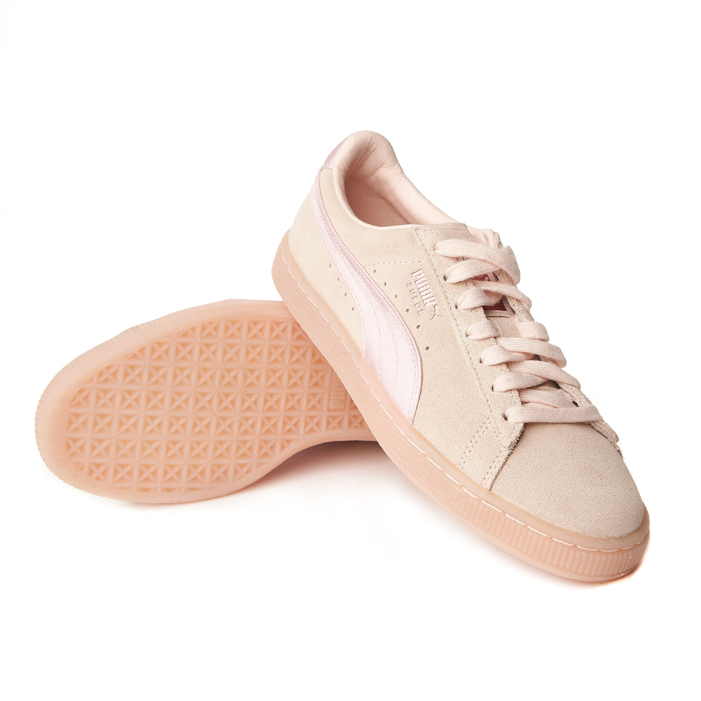 Puma camurça clássica cetim 'rosa ouro wmns zln 0328