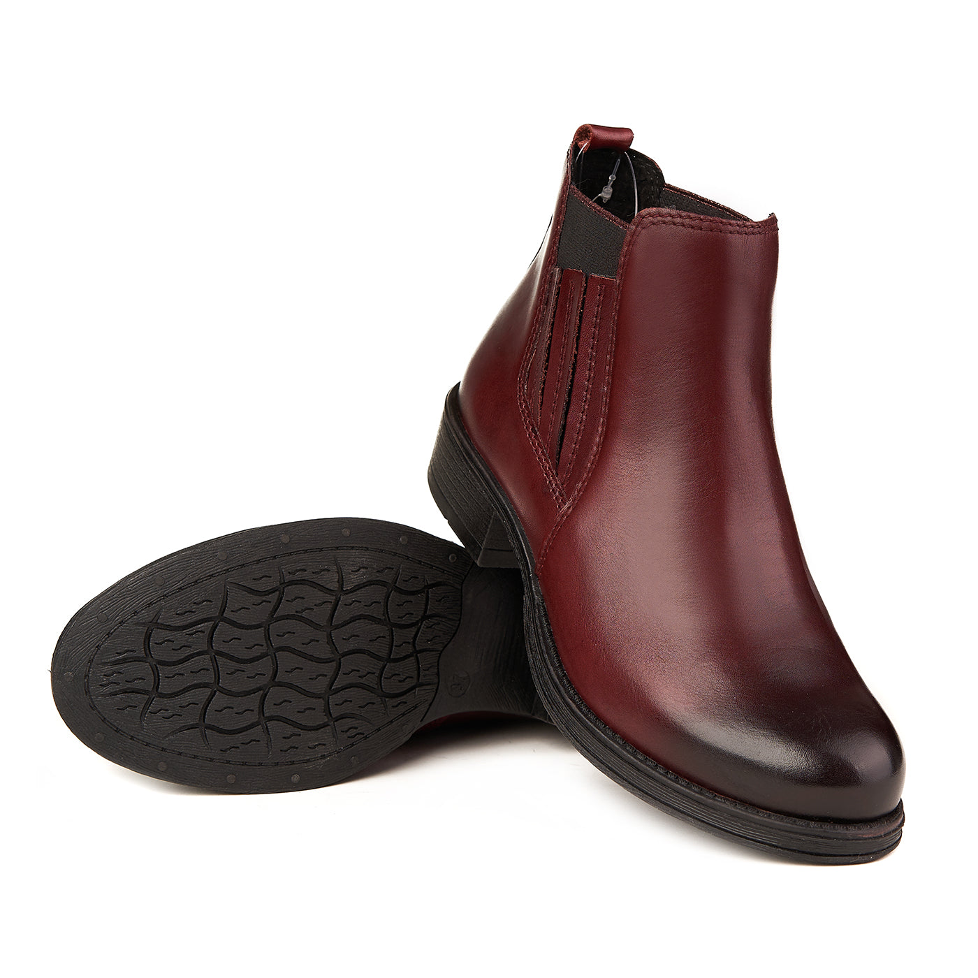 Marco Tozzi Boots Bordeaux Ameisenfell ausgekleidetes echtes Leder ZLN 0530