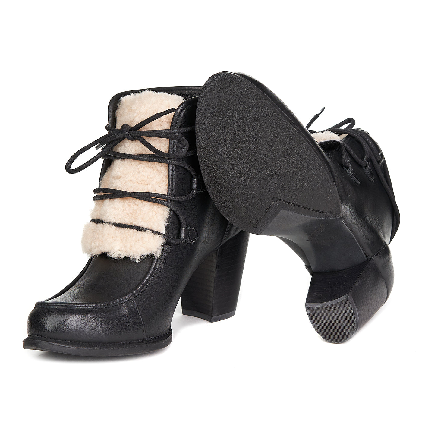 Ugg Buty Analise Analise Exposed Fur Natural Leather Zln 0600