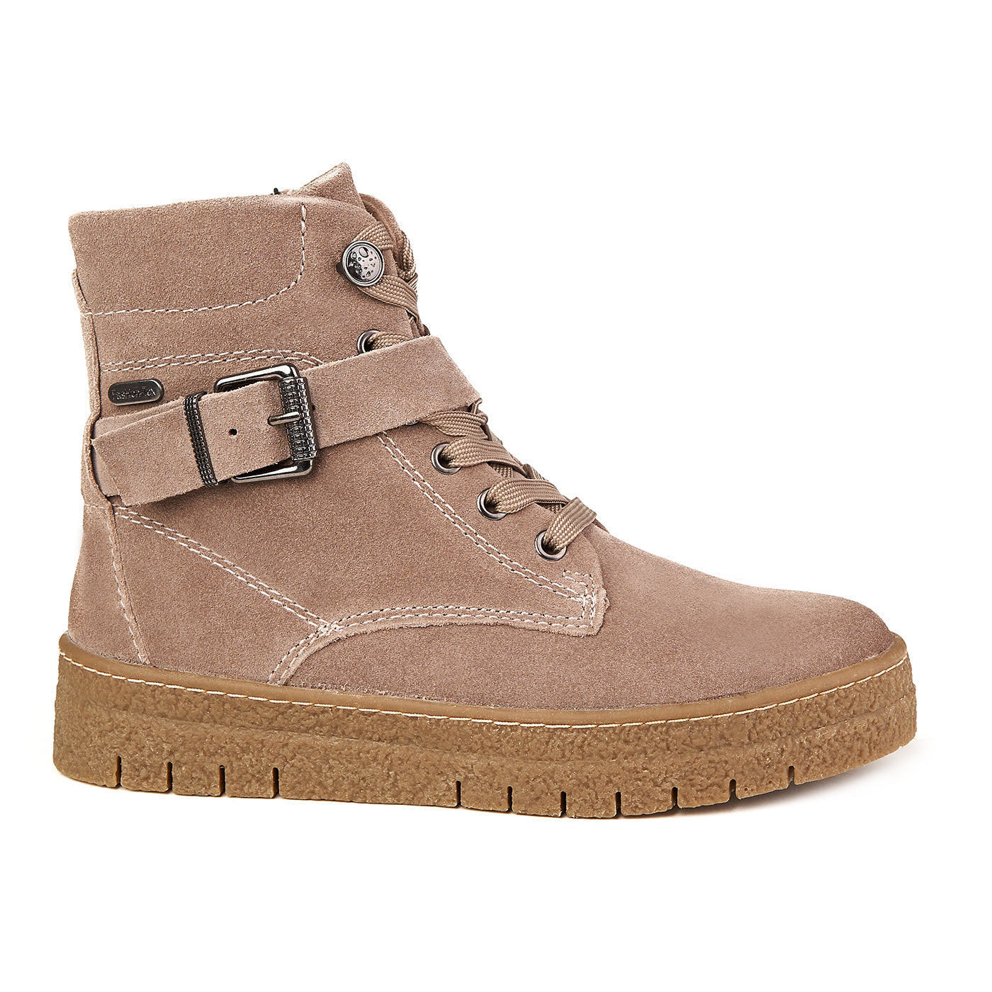 Stivali Marco Tozzi Taupe Furina rivestita in pelle genuina Zln 0532