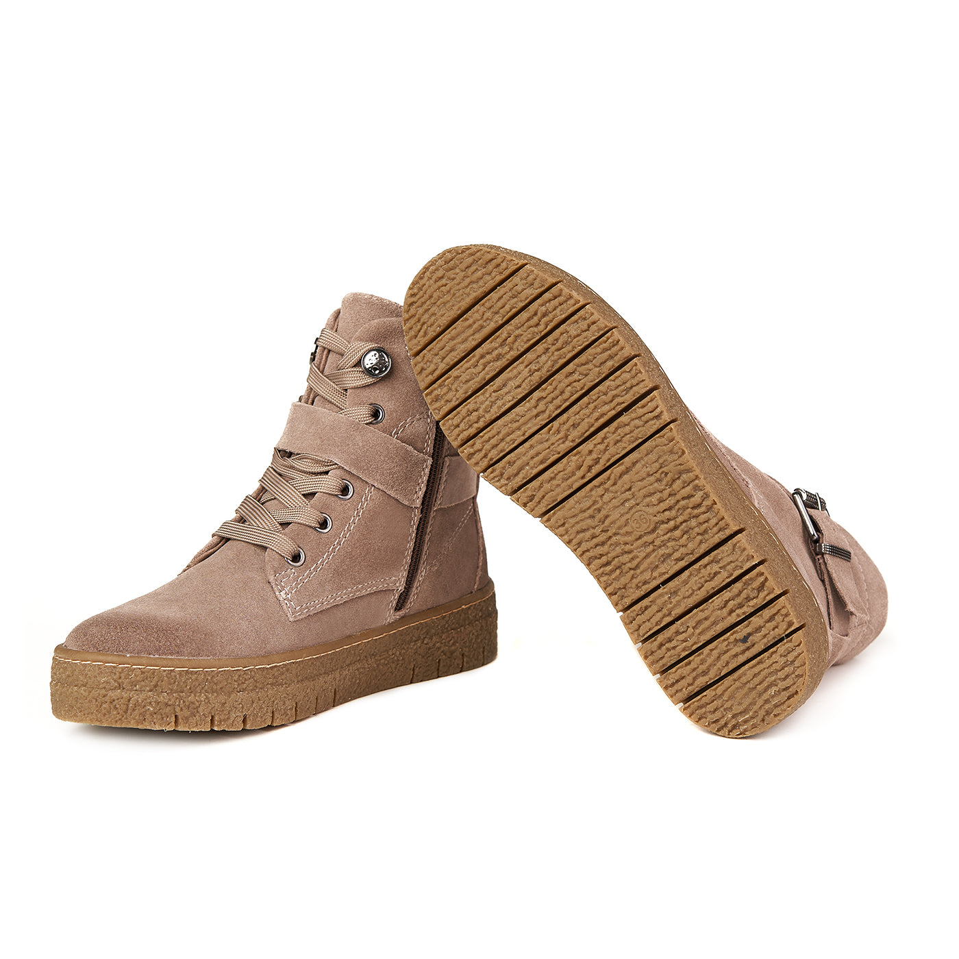 Stivali Marco Tozzi Taupe Furina rivestita in pelle genuina Zln 0532