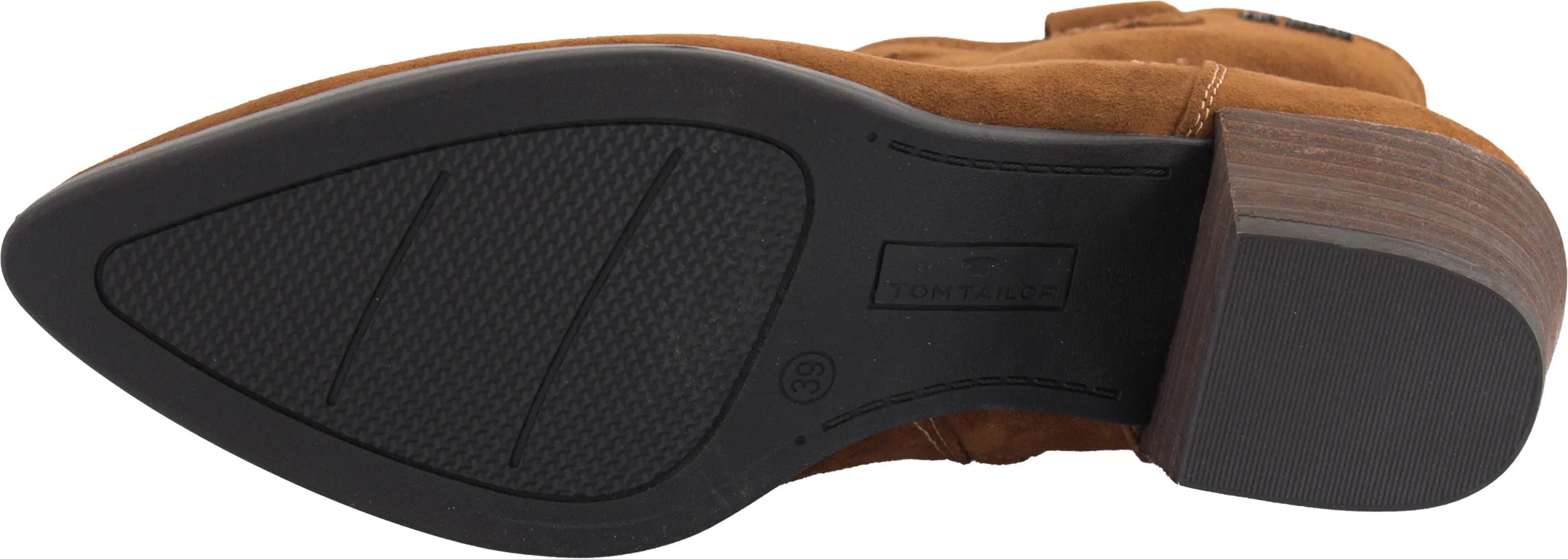 Tom Tailor Cognac Ladies Botkle Boots Cuir Taille 42