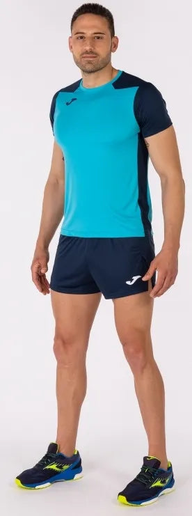 T-shirt masculin Joma Record II Fluor Turquoise XL