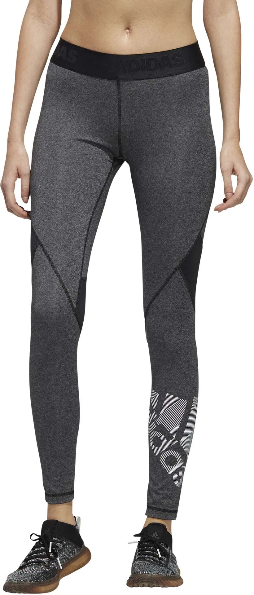 Leggings Adidas Alphaskin Ladies Grey M - Tacú le & breathable