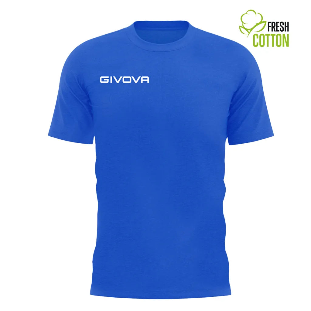 T-shirt de algodão GiVova Royal Blue Royal 4xl