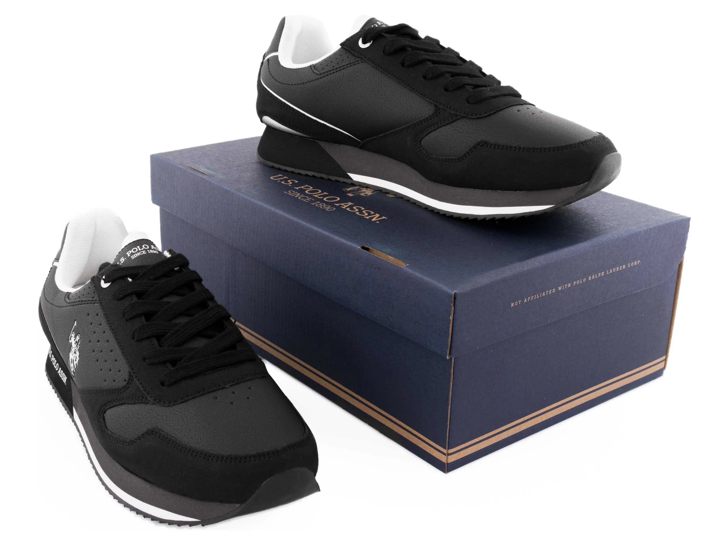 A NOSOTROS. Polo Assn. Zapatillas de zapatillas 43 - zapatos de cuero de moda