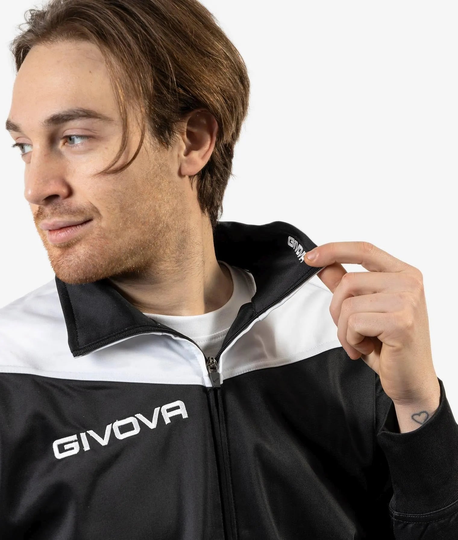 Sport Set Givova Roma Black-White Black XL