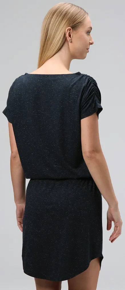 Vestido de mujer de bugatela de alocador elegante - azul claro, l