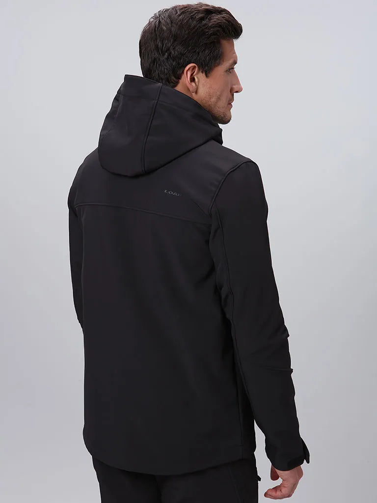 LOAP Lucas Softshell Jacket Men Black L - Acqua -repo