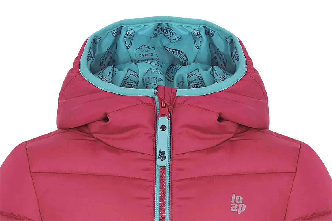Girls Jacket Loaf Inlas Pink 146-152 - Trendy & Warm