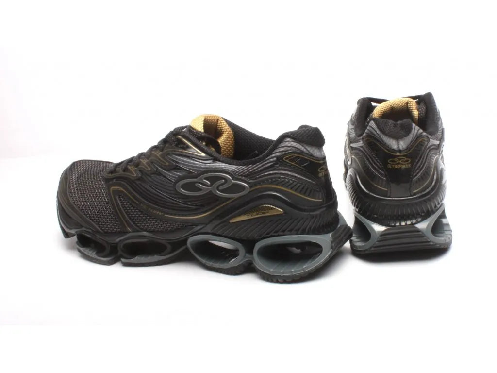 Olympikus Victory Sports Shoes Black-Gold Size 39