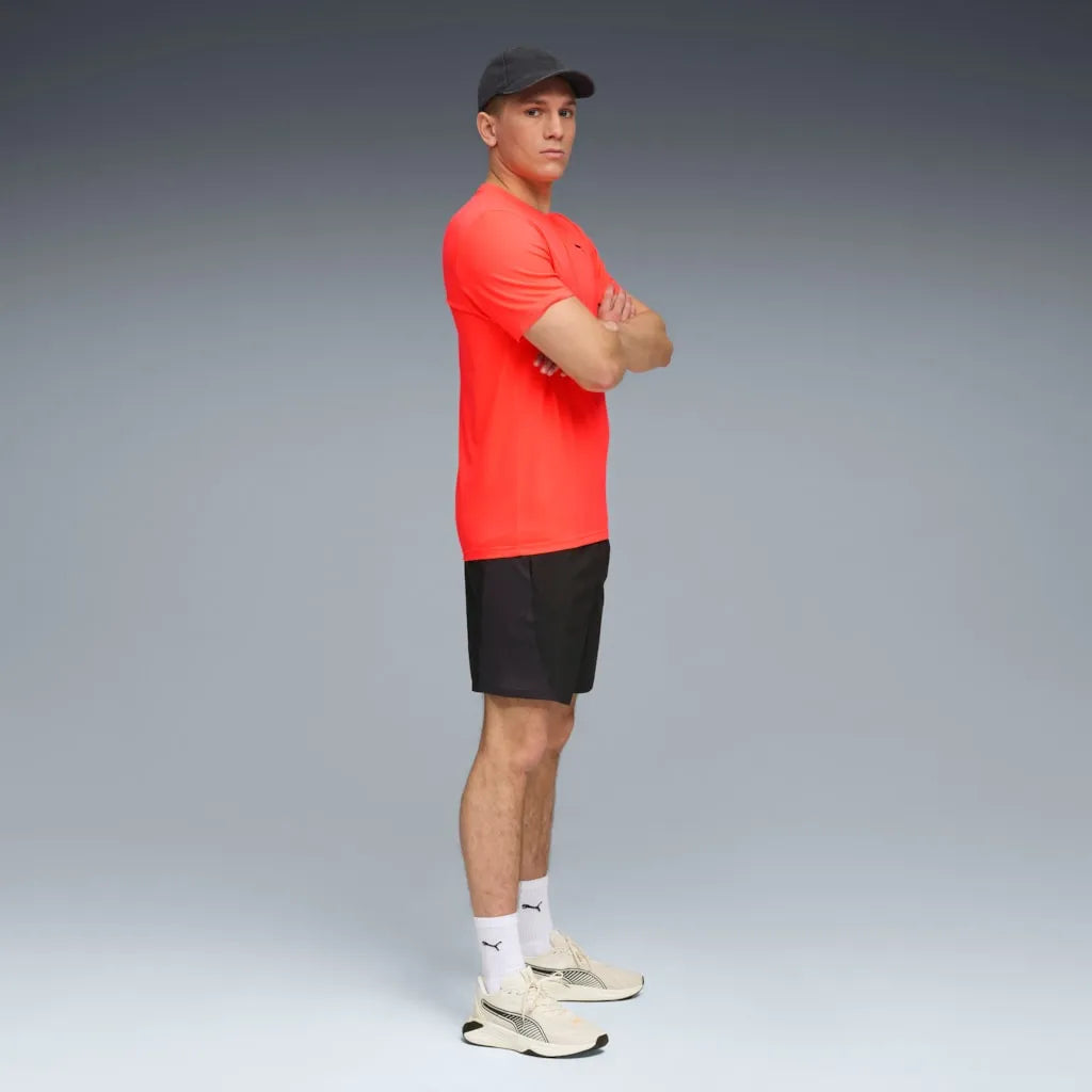 Heren tričko puma ess solid cat tee roze 4xl