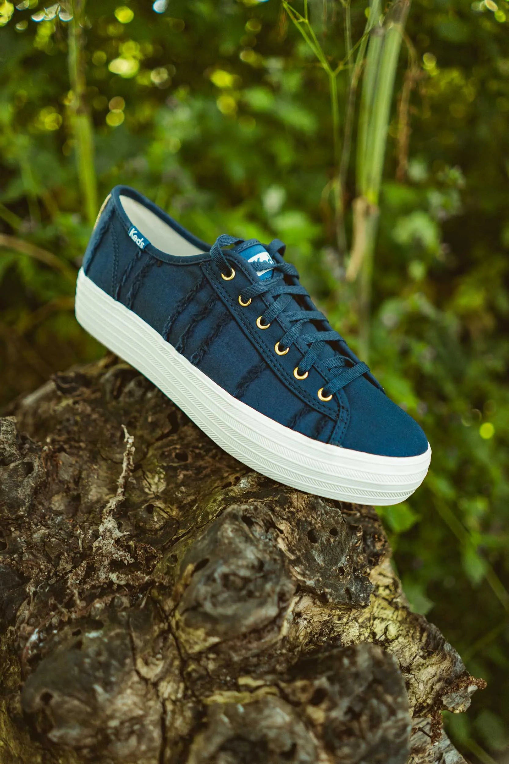 Zapatos de mujer Keds WMS Triple Kick Eyelash Canvas Indigo 38