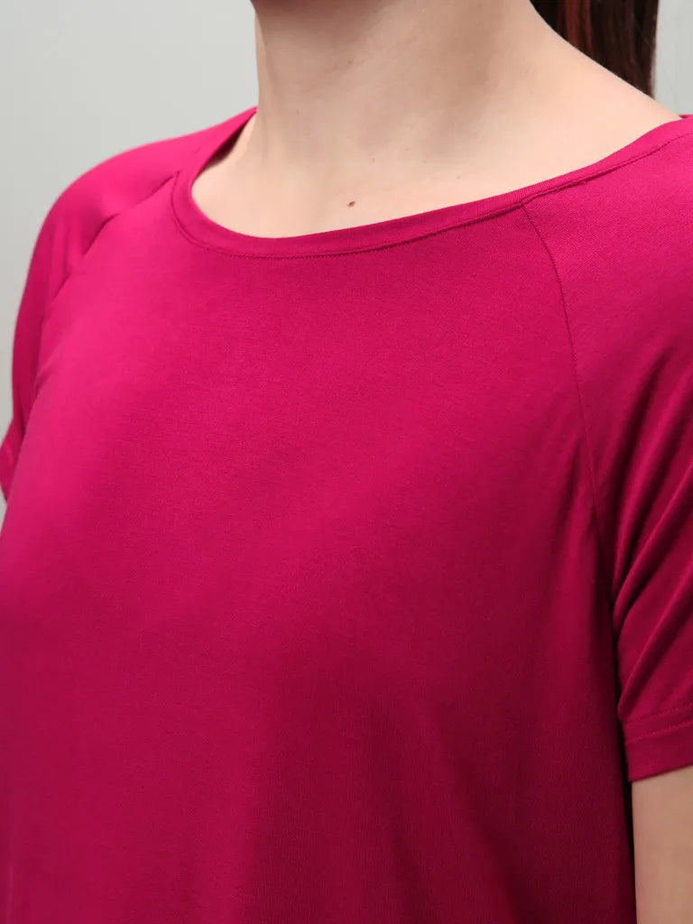 Dames T-Shirt Lape Brulla rood rood xs