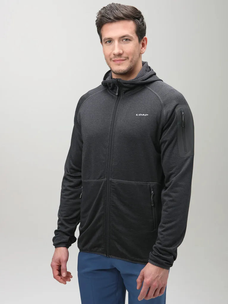 Sweatshirt teicniúil na bhfear loap moher tm. Liath liath liath 2xl