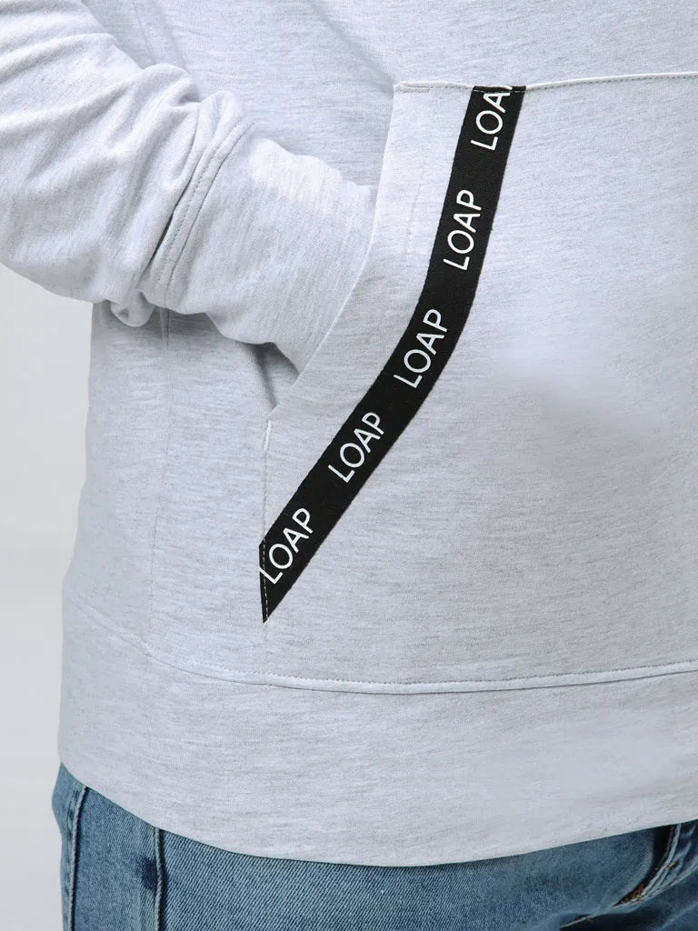 Heren sweatshirt loaf ewonul grijs s