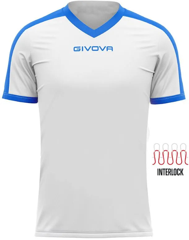 Sport T-Shirt Givova Revolution White-Royal 2xs