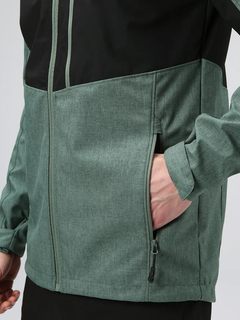 Men's softshell jacket loap ladan grn-blk green 2xl