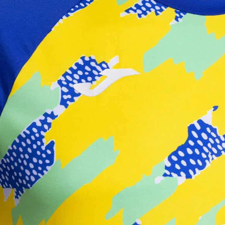 T-shirt sportiva Joma R-Trail-Giallo reale Blu M