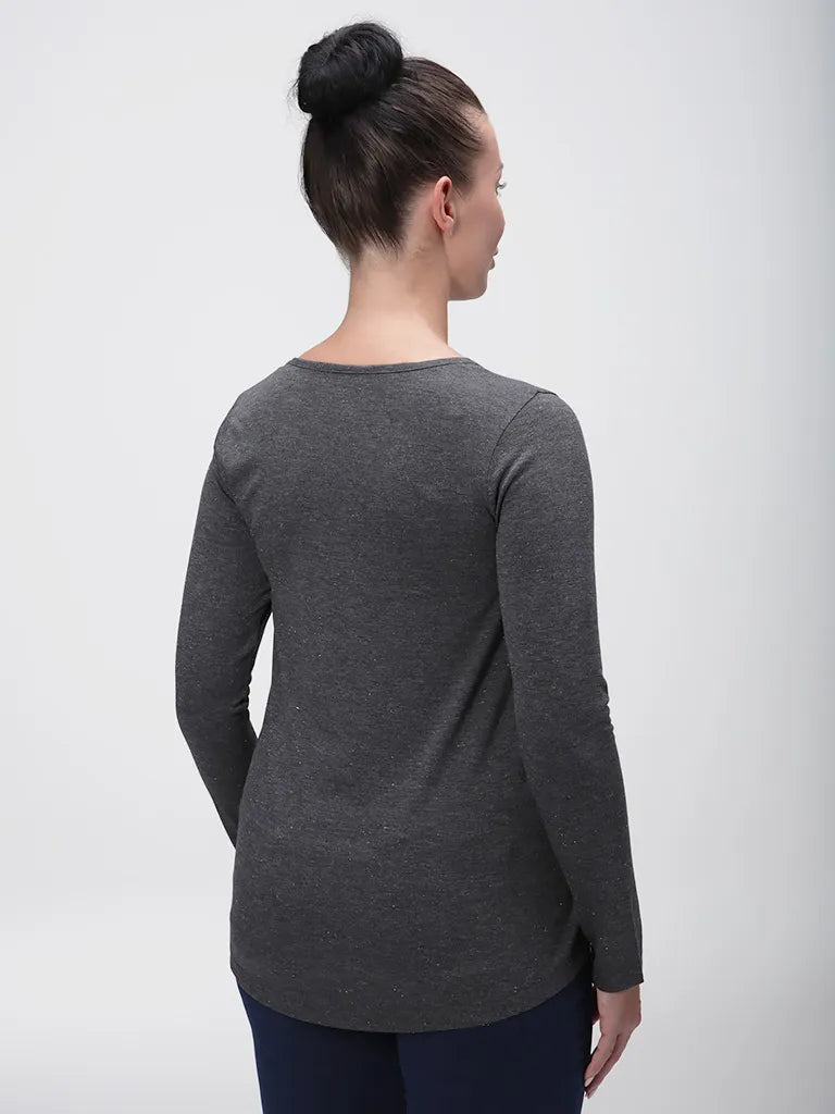 Dames t-shirt loap Bavaxa Black, s