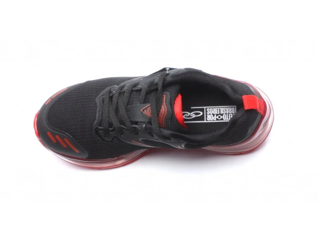 Sneakers dla dzieci Olympikus Gra na czarno-czerwony rozmiar 31