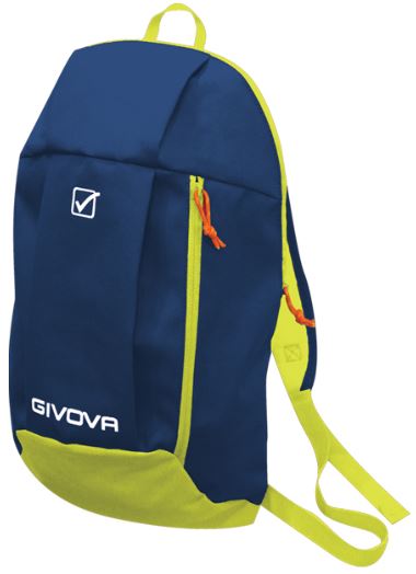 Backpack Givova Zaino Capo Navy-Amarillo Fluo
