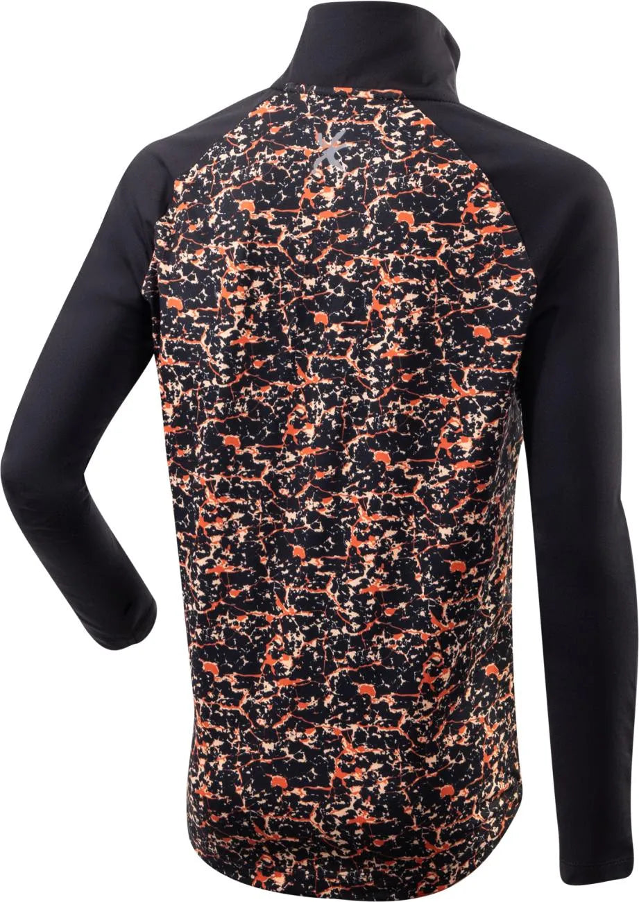 Sudadera para niños al aire libre Climatex Hael negro, transpirable 122