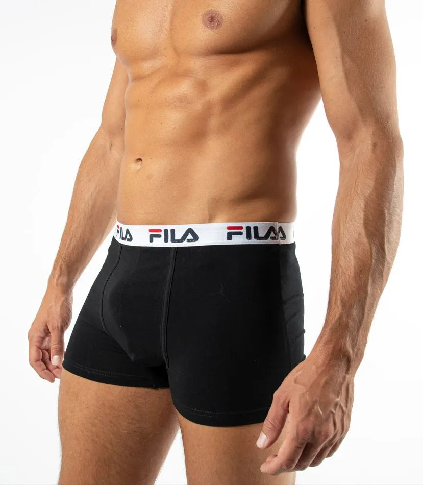 Fila Men Bokser Shorts Black M - Oddychający i wygodny