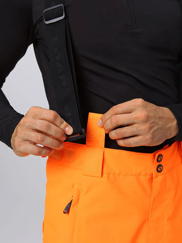 Pantaloni da sci maschile impermeabili Loap Laed Oranje l