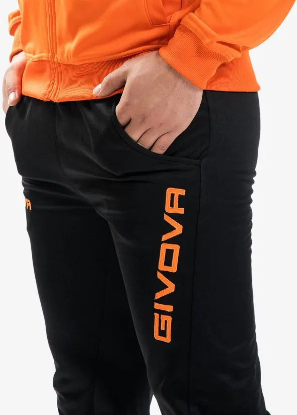 Sports suit givova tuta one full zip orange 2xs