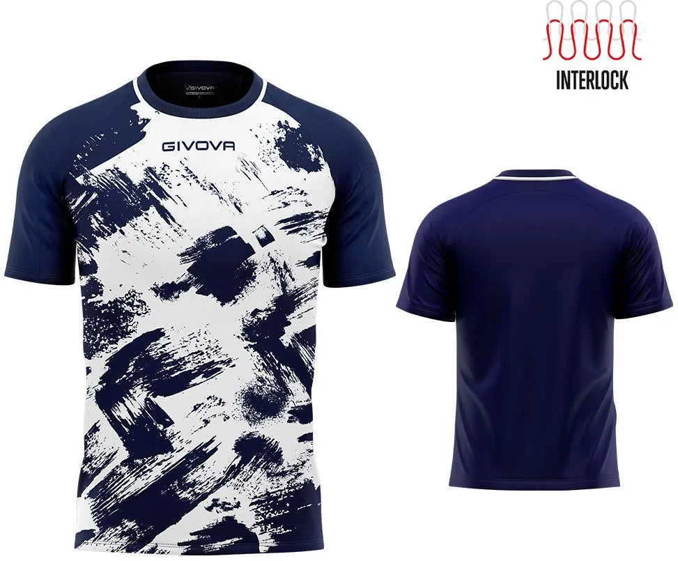 Sportovní tričko Givova Art Interlock White-Blue XL