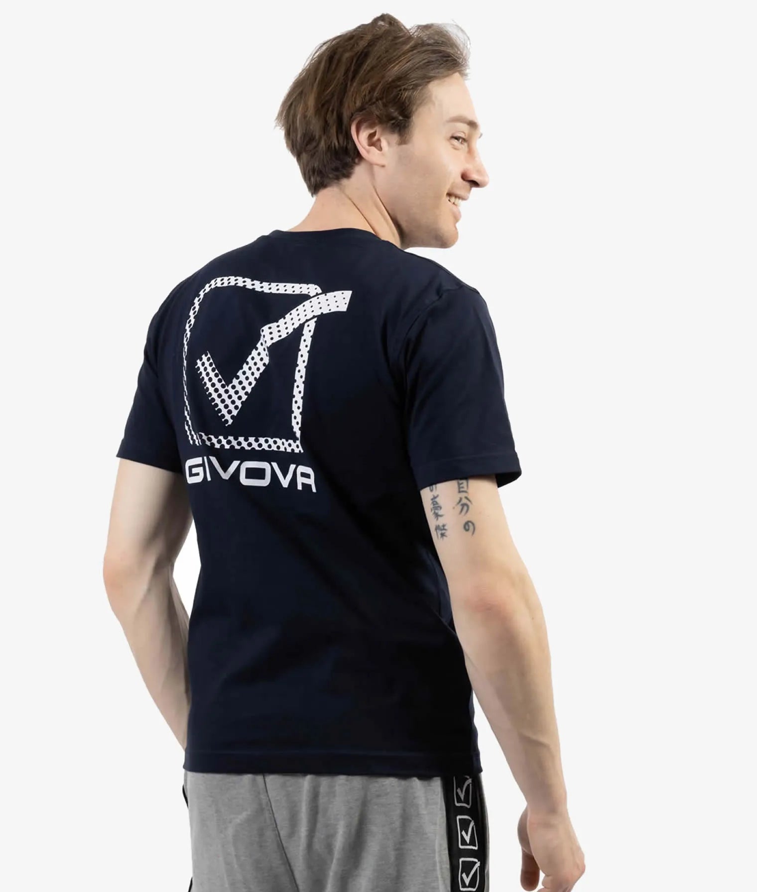 Katoenen t-shirt givova cubo zwart l