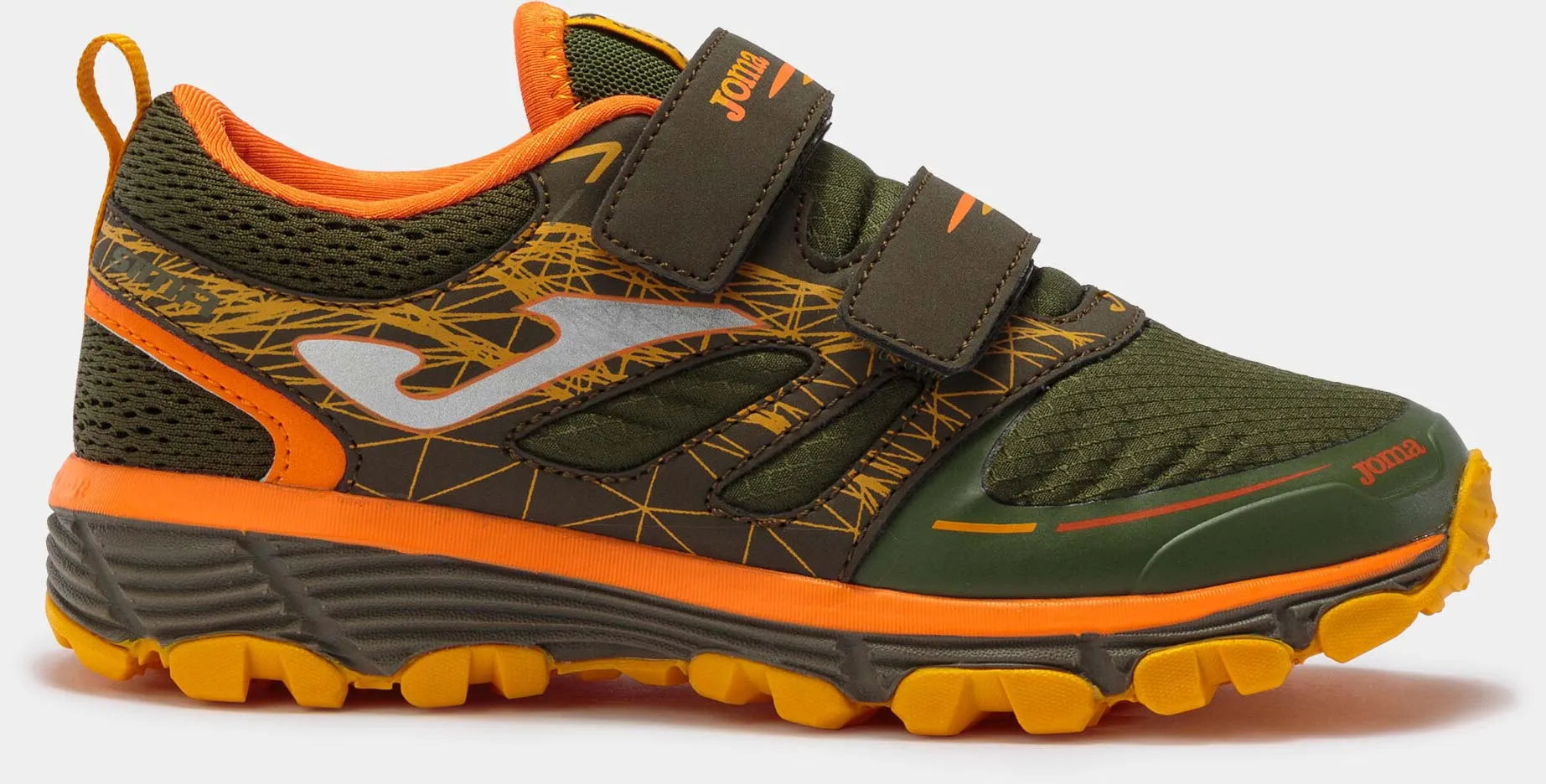 Scarpe per il percorso per bambini Joma Sima Jr 2223 - Khaki/Oranje, taglia 30
