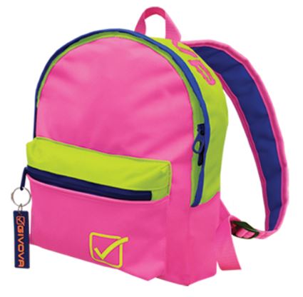 Givova University Backpack Fuchsia-Gele Fluo