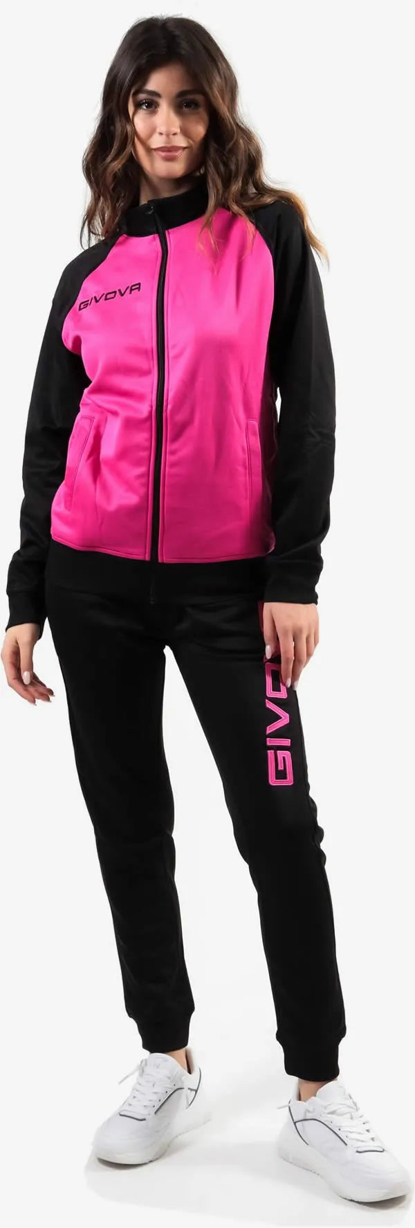 Set sport Givova Cuba Fuchsia-Black 3xs