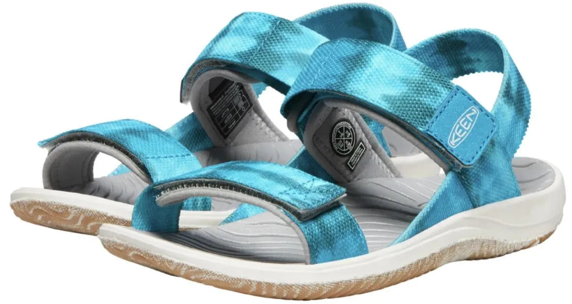Keen jr elle backstrap sea mosse-fjord blue kids sandals 24