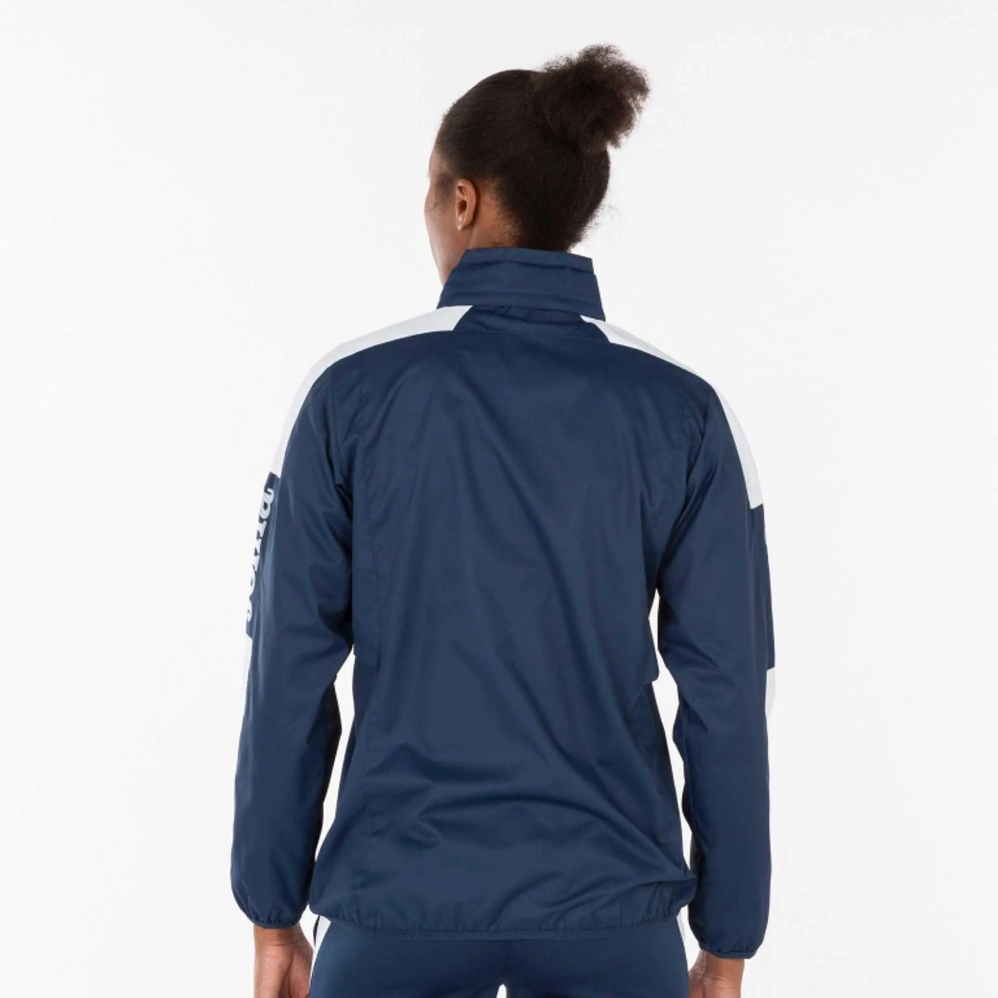 Chaqueta femenina Joma Rainjacket Champion Ship IV Navy-White Blue 2xs