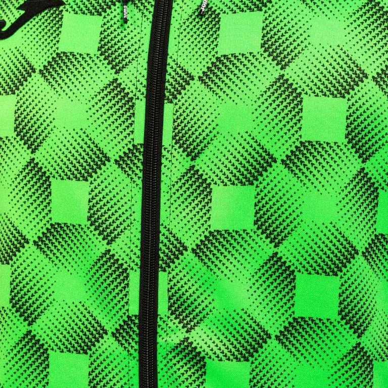 Sweatshirt Joma Supernova III Zip Up Black-Fluor Green Green 2xl