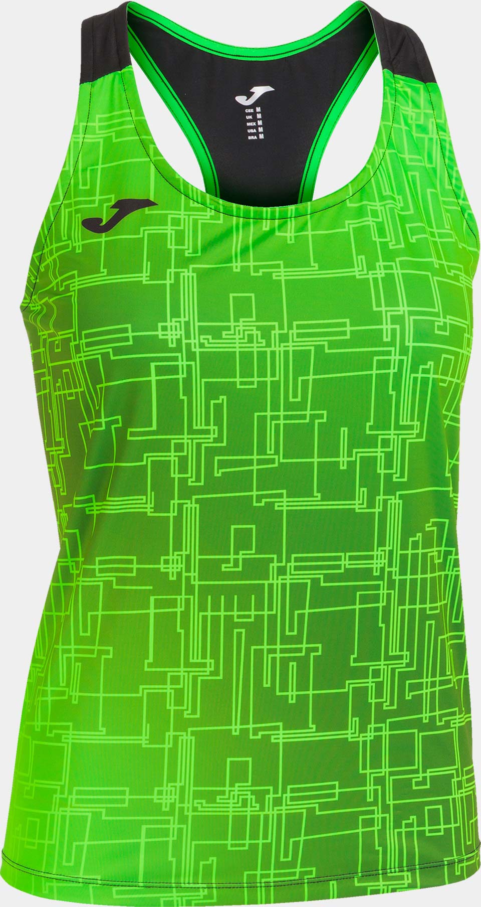 Mulheres de Top Joma Elite VIII Top Green Black Green M