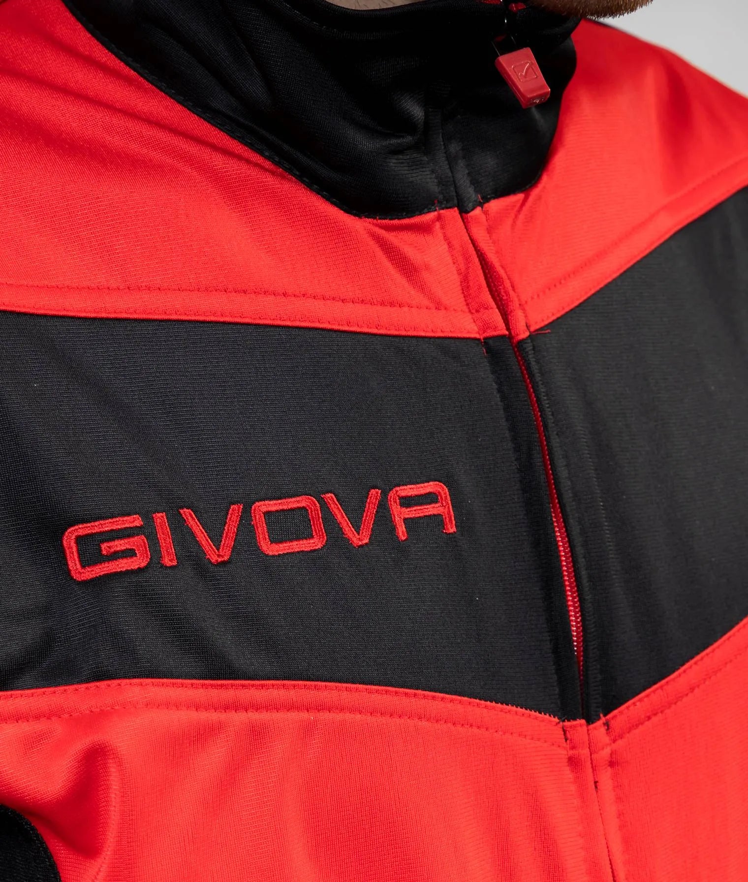 Sports Set Givova Luxury Red-Black S
