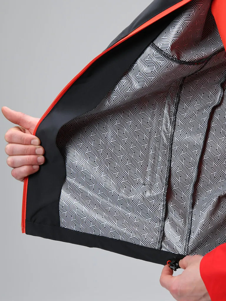 STIJLVOLLE Herenjack Loaf Uldan Grijs-Rood 3xl