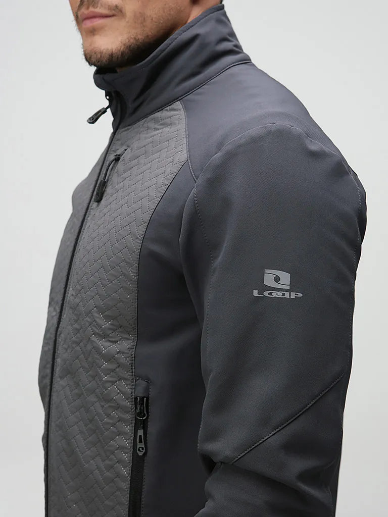 Giacca da uomo grigio scuro Urval - elegante e funzionale