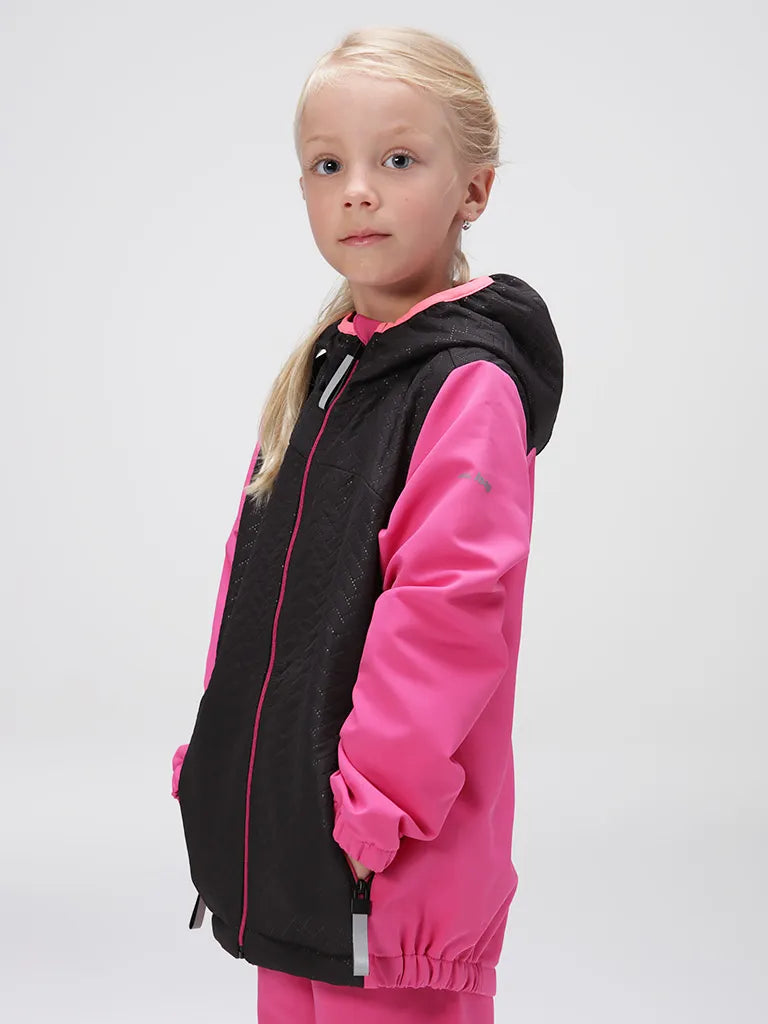 Feidhme Kinderjack Loap Uranix Pink, Uiscedhíonach, Méid 112-116